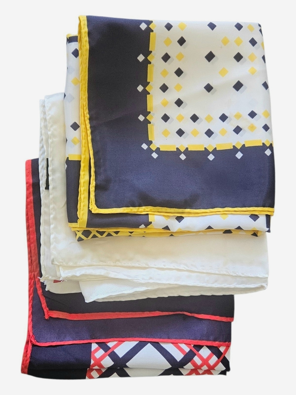 Vintage Geometric Fashin Scarves Set Of 3